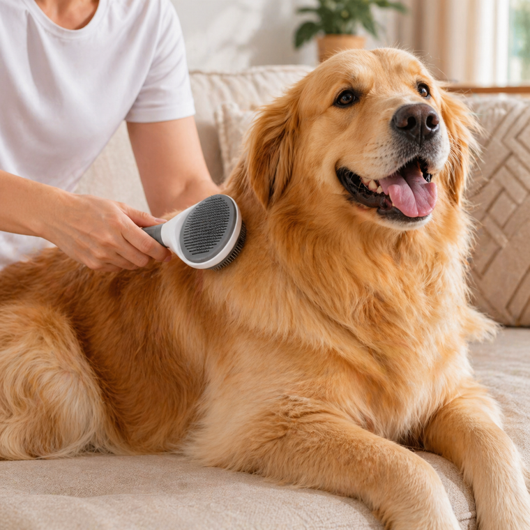Brosse DoucePattes™ – Brosse anti-poils pour chats et chiens